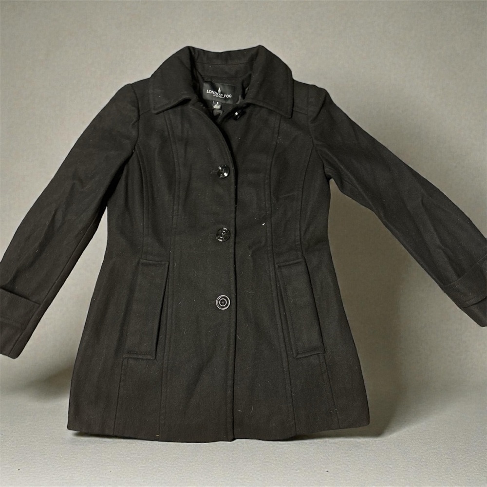 London Fog Women's Black Trench Coat